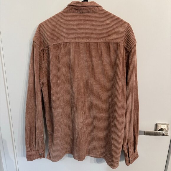 ZARA Corduroy Button Up Pastel Red - Picture 2 of 3